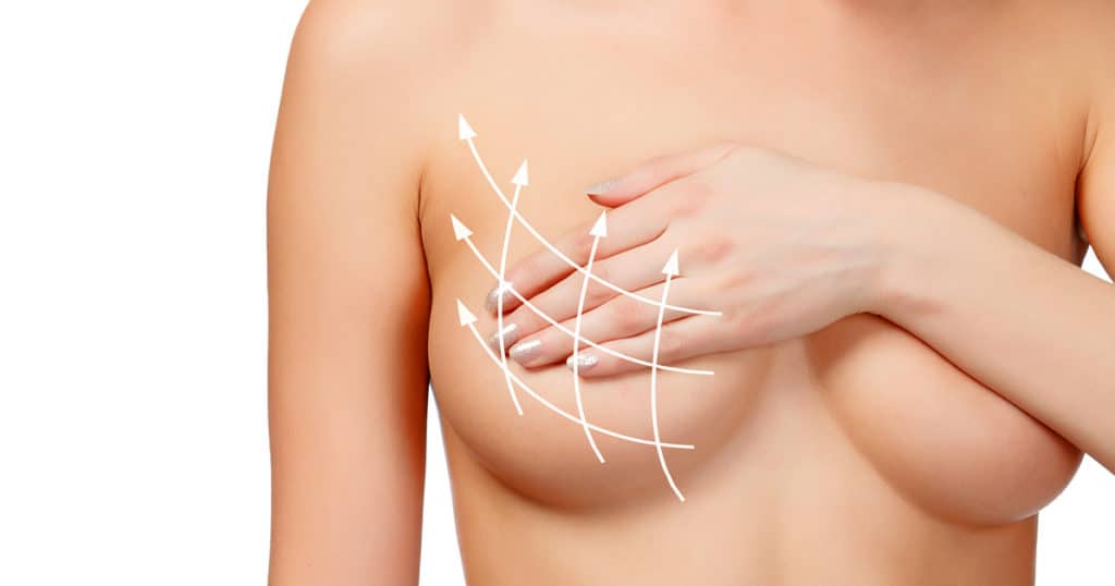 Breasts correction plastic surgery