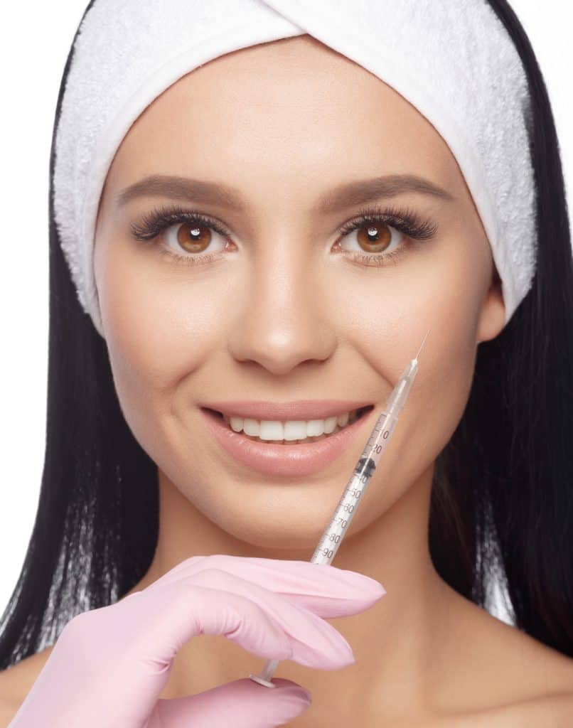 Injections of anti-aging facial