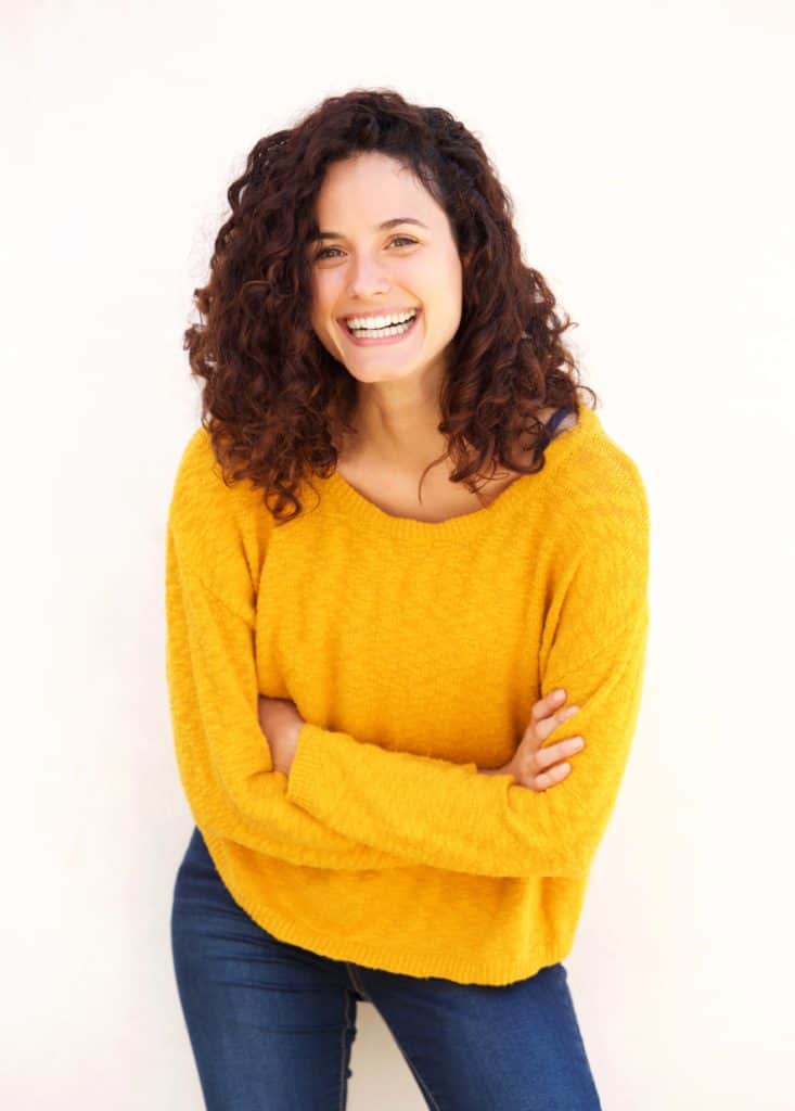 young woman smiling